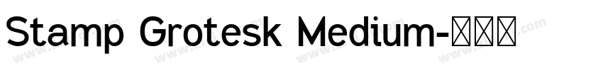 Stamp Grotesk Medium字体转换